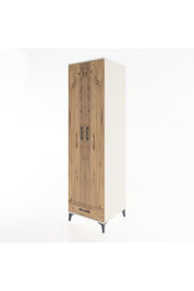 Hyperion Dolap 3 Raflı Tek Çekmeceli Tek Askılı 60x44x195 Aytaşı-Çam