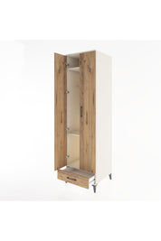 Hyperion Dolap 3 Raflı Tek Çekmeceli Tek Askılı 60x44x195 Aytaşı-Çam