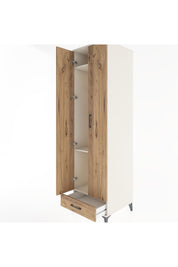 Hyperion Dolap 3 Raflı Tek Çekmeceli Tek Askılı 60x44x195 Aytaşı-Çam