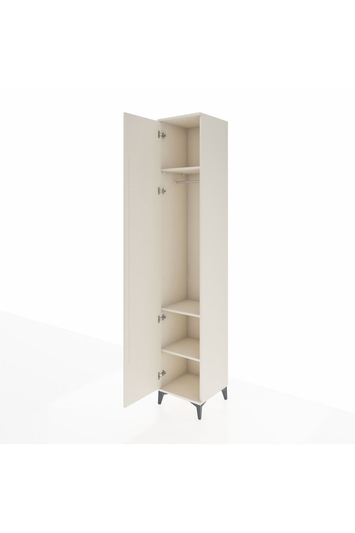 Hyperion Dolap 3 Raflı Tek Kapaklı Tek Askılı 44x44x243 Aytaşı-Aytaşı