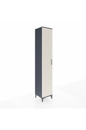 Hyperion Dolap 3 Raflı Tek Kapaklı Tek Askılı 44x44x243 Antrasit-Aytaşı