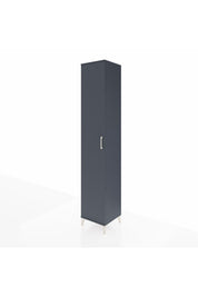 Hyperion Dolap 3 Raflı Tek Kapaklı Tek Askılı 44x44x243 Antrasit-Antrasit
