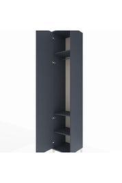 Hyperion Dolap 3 Raflı Tek Kapaklı Tek Askılı 44x44x243 Antrasit-Antrasit