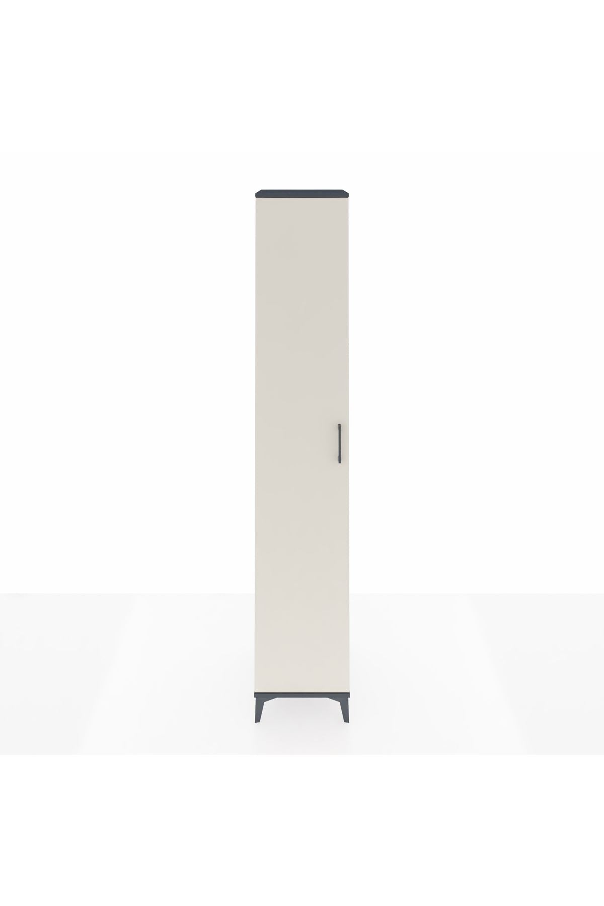 Hyperion Dolap 6 Raflı Tek Kapaklı 44x44x243 Antrasit-Aytaşı