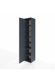 Hyperion Dolap 6 Raflı Tek Kapaklı 44x44x243 Antrasit-Antrasit