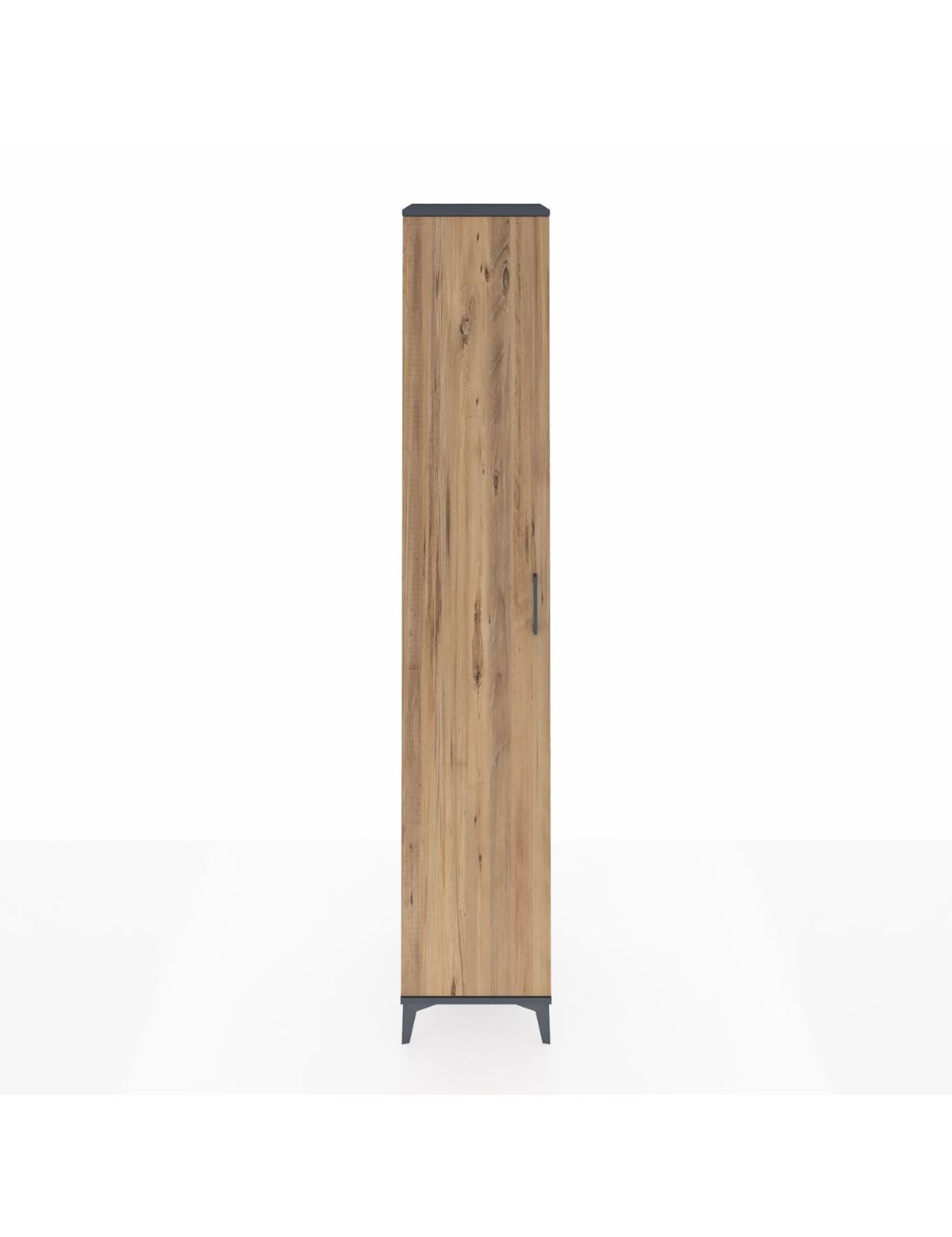 Hyperion Dolap 6 Raflı Tek Kapaklı 44x44x243 Antrasit-Çam