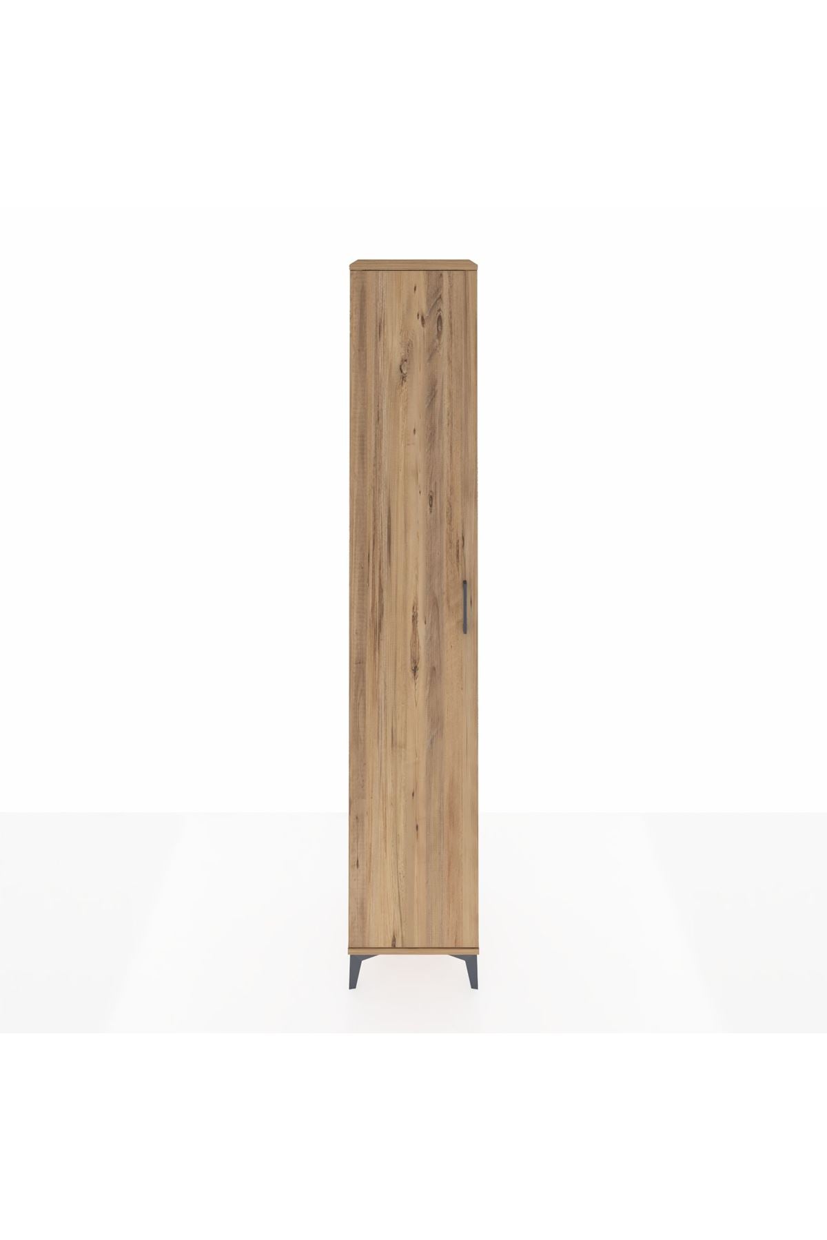 Hyperion Dolap 6 Raflı Tek Kapaklı 44x44x243 Çam-Çam