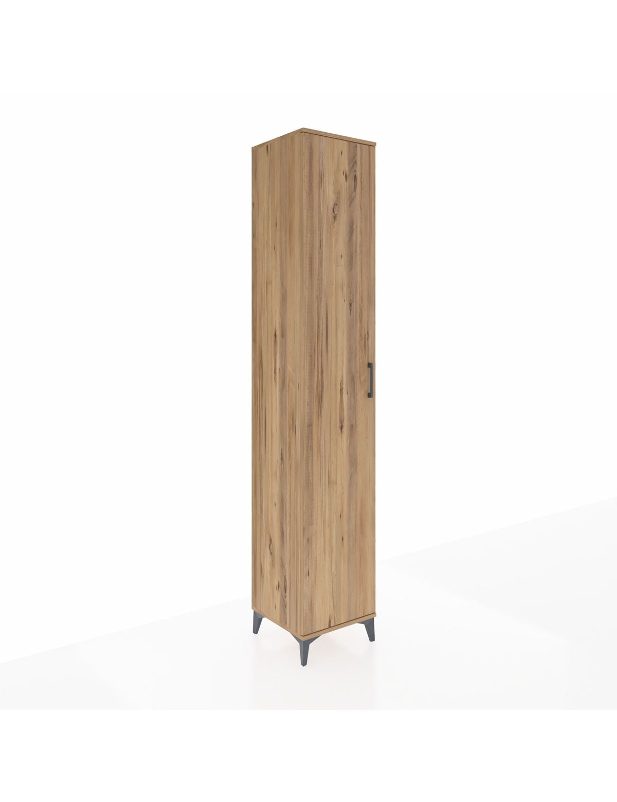 Hyperion Dolap 6 Raflı Tek Kapaklı 44x44x243 Çam-Çam