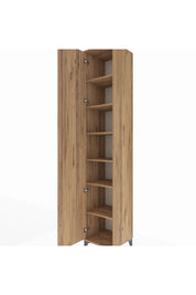 Hyperion Dolap 6 Raflı Tek Kapaklı 44x44x243 Çam-Çam