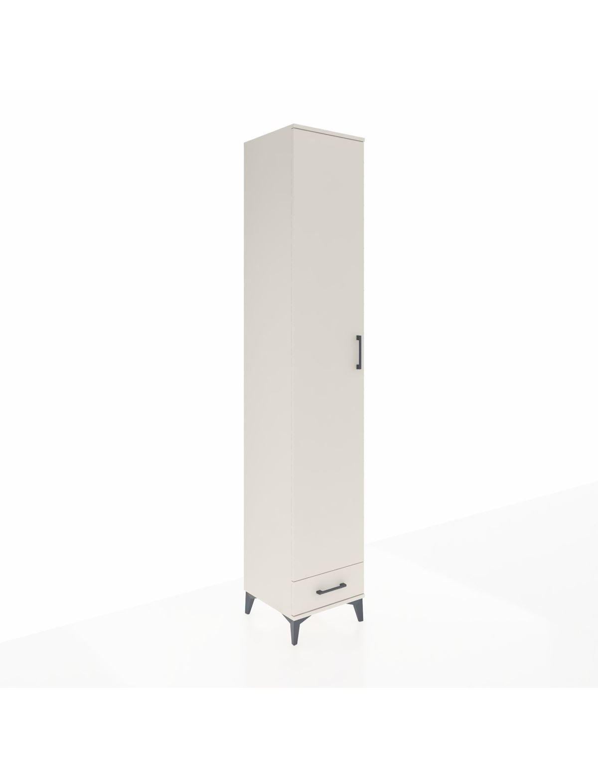 Hyperion Dolap 3 Raflı Tek Çekmeceli Tek Askılı 44x44x243 Aytaşı-Aytaşı