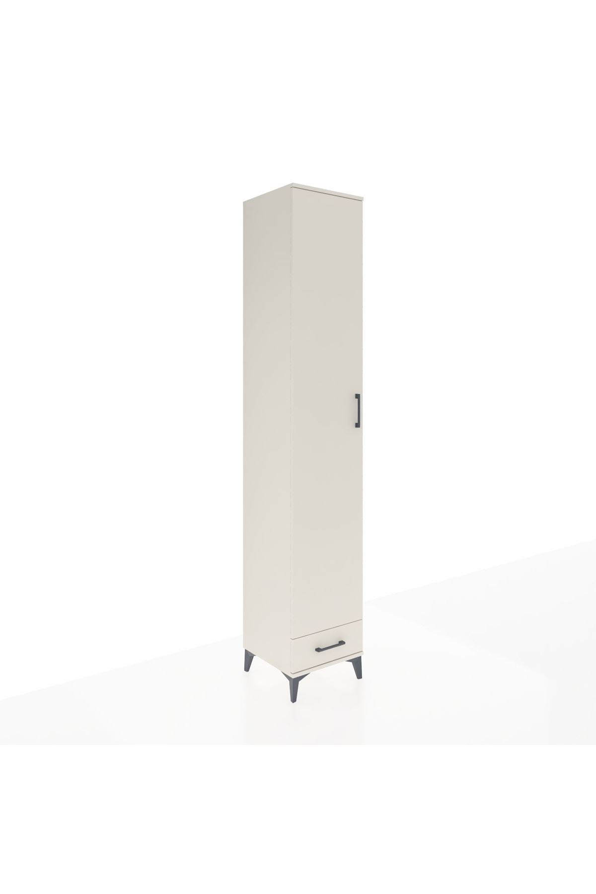 Hyperion Dolap 3 Raflı Tek Çekmeceli Tek Askılı 44x44x243 Aytaşı-Aytaşı