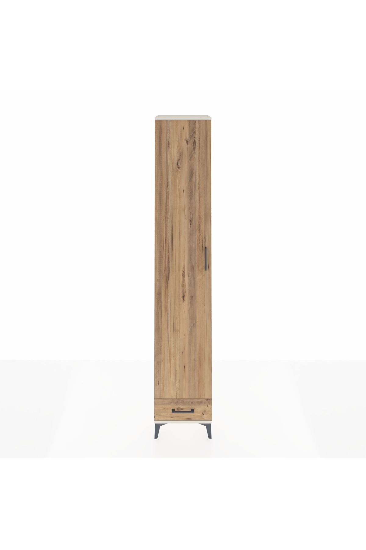 Hyperion Dolap 3 Raflı Tek Çekmeceli Tek Askılı 44x44x243 Aytaşı-Çam