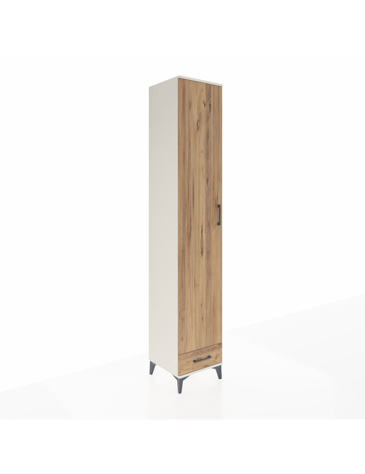 Hyperion Dolap 3 Raflı Tek Çekmeceli Tek Askılı 44x44x243 Aytaşı-Çam