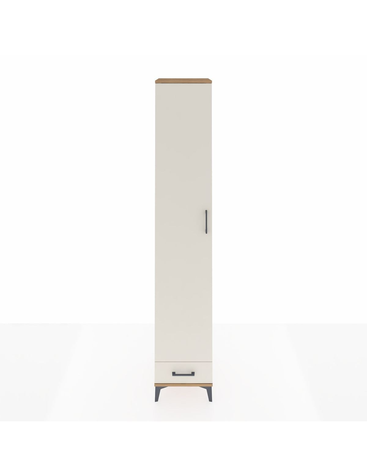 Hyperion Dolap 3 Raflı Tek Çekmeceli Tek Askılı 44x44x243 Çam-Aytaşı