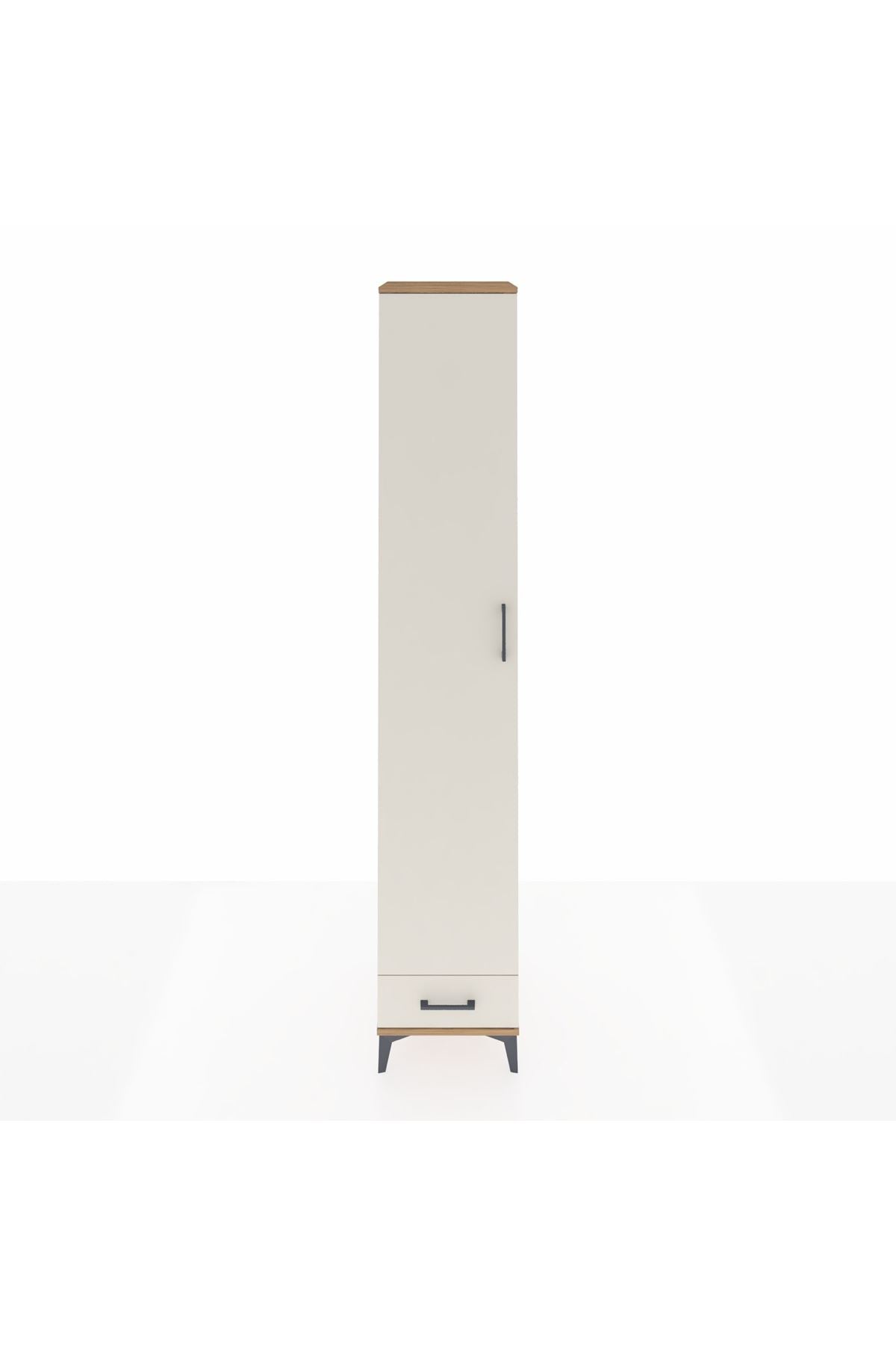 Hyperion Dolap 6 Raflı Tek Çekmeceli Tek Kapaklı 44x44x243 Çam-Aytaşı