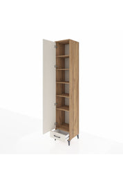 Hyperion Dolap 6 Raflı Tek Çekmeceli Tek Kapaklı 44x44x243 Çam-Aytaşı