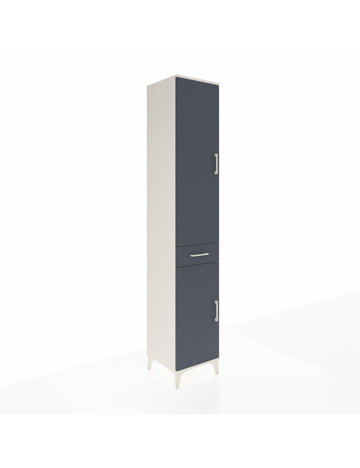 Hyperion Dolap 4 Raflı Tek Çekmeceli Tek Askılı 44x44x243 Aytaşı-Antrasit