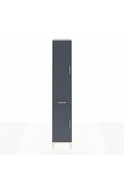 Hyperion Dolap 4 Raflı Tek Çekmeceli Tek Askılı 44x44x243 Aytaşı-Antrasit