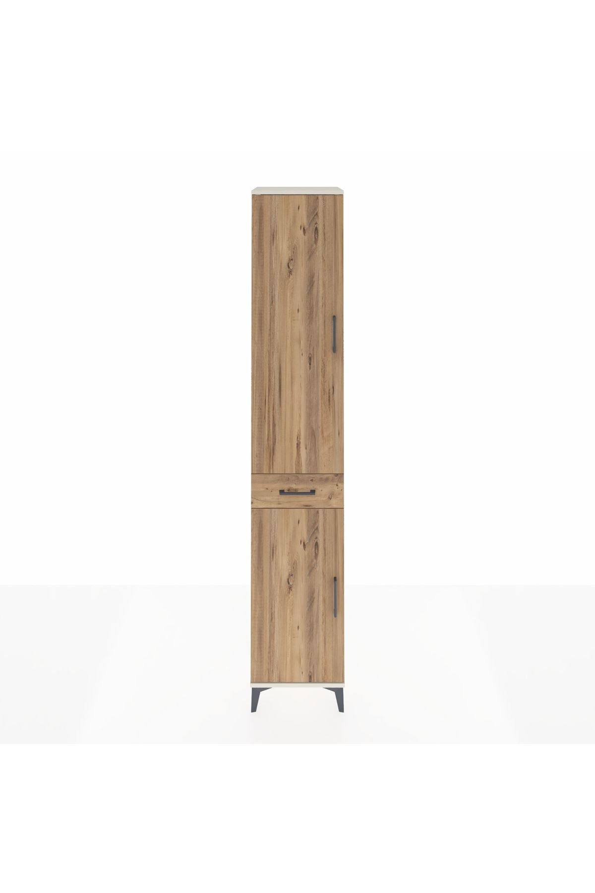 Hyperion Dolap 4 Raflı Tek Çekmeceli Tek Askılı 44x44x243 Aytaşı-Çam