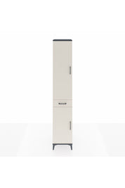 Hyperion Dolap 4 Raflı Tek Çekmeceli Tek Askılı 44x44x243 Antrasit-Aytaşı