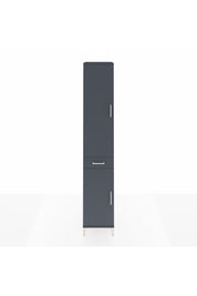 Hyperion Dolap 4 Raflı Tek Çekmeceli Tek Askılı 44x44x243 Antrasit-Antrasit