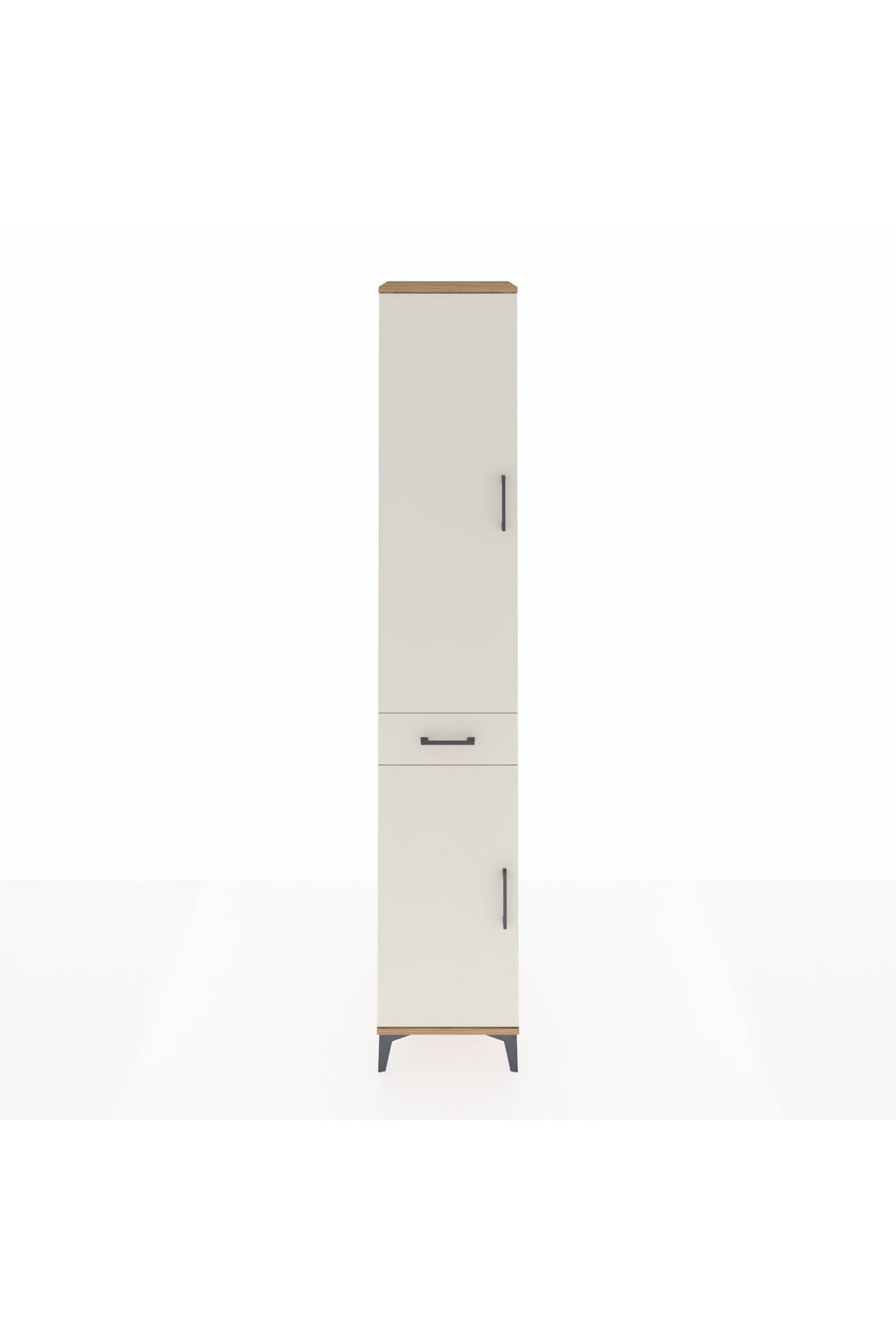 Hyperion Dolap 4 Raflı Tek Çekmeceli Tek Askılı 44x44x243 Çam-Aytaşı