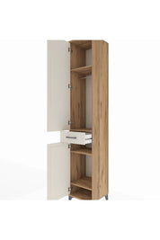 Hyperion Dolap 4 Raflı Tek Çekmeceli Tek Askılı 44x44x243 Çam-Aytaşı