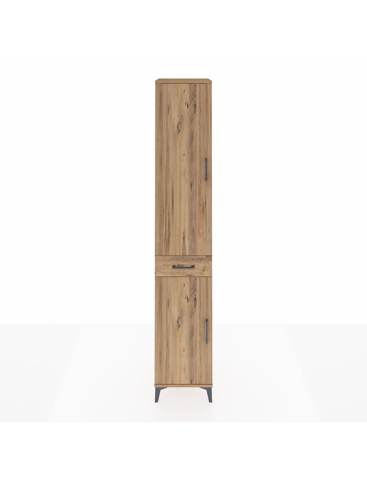 Hyperion Dolap 4 Raflı Tek Çekmeceli Tek Askılı 44x44x243 Çam-Çam