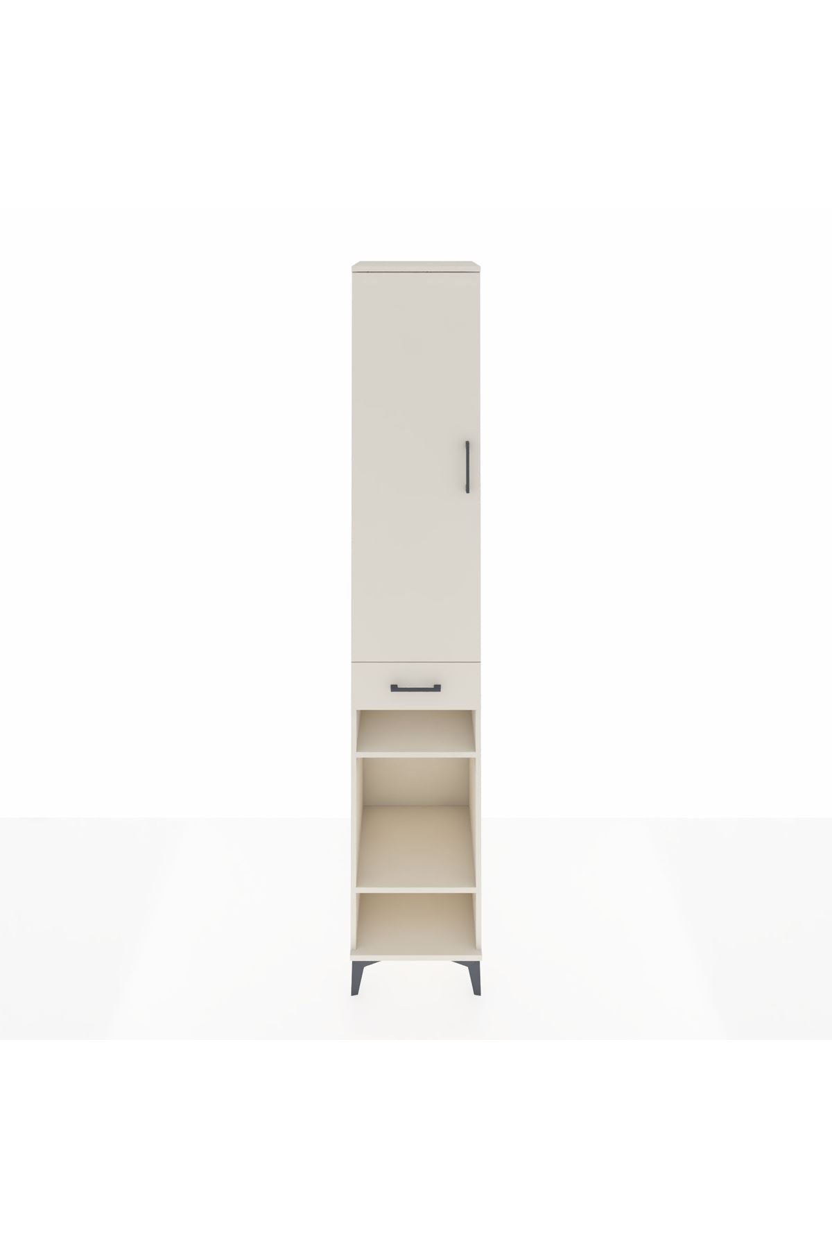 Hyperion Dolap 4 Raflı Tek Çekmeceli Tek Askılı 44x44x243 Aytaşı-Aytaşı