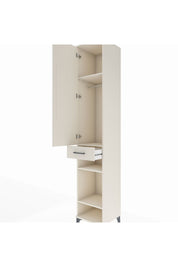 Hyperion Dolap 4 Raflı Tek Çekmeceli Tek Askılı 44x44x243 Aytaşı-Aytaşı