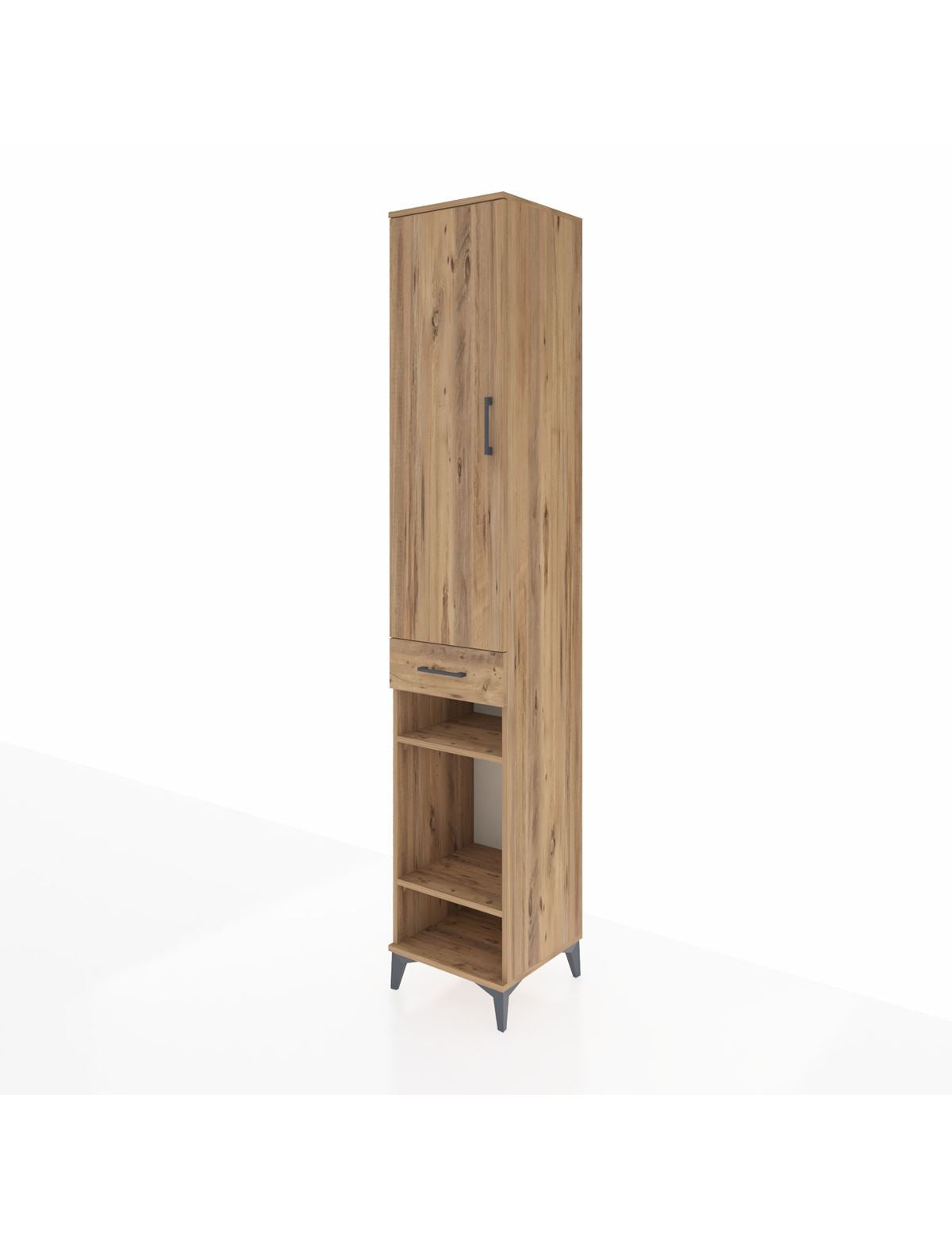 Hyperion Dolap 4 Raflı Tek Çekmeceli Tek Askılı 44x44x243 - S64M006V9B