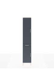 Hyperion Dolap 6 Raflı Tek Çekmeceli 2 Kapaklı 44x44x243 Aytaşı-Antrasit