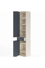 Hyperion Dolap 6 Raflı Tek Çekmeceli 2 Kapaklı 44x44x243 Aytaşı-Antrasit