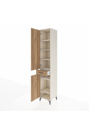 Hyperion Dolap 6 Raflı Tek Çekmeceli 2 Kapaklı 44x44x243 Aytaşı-Çam