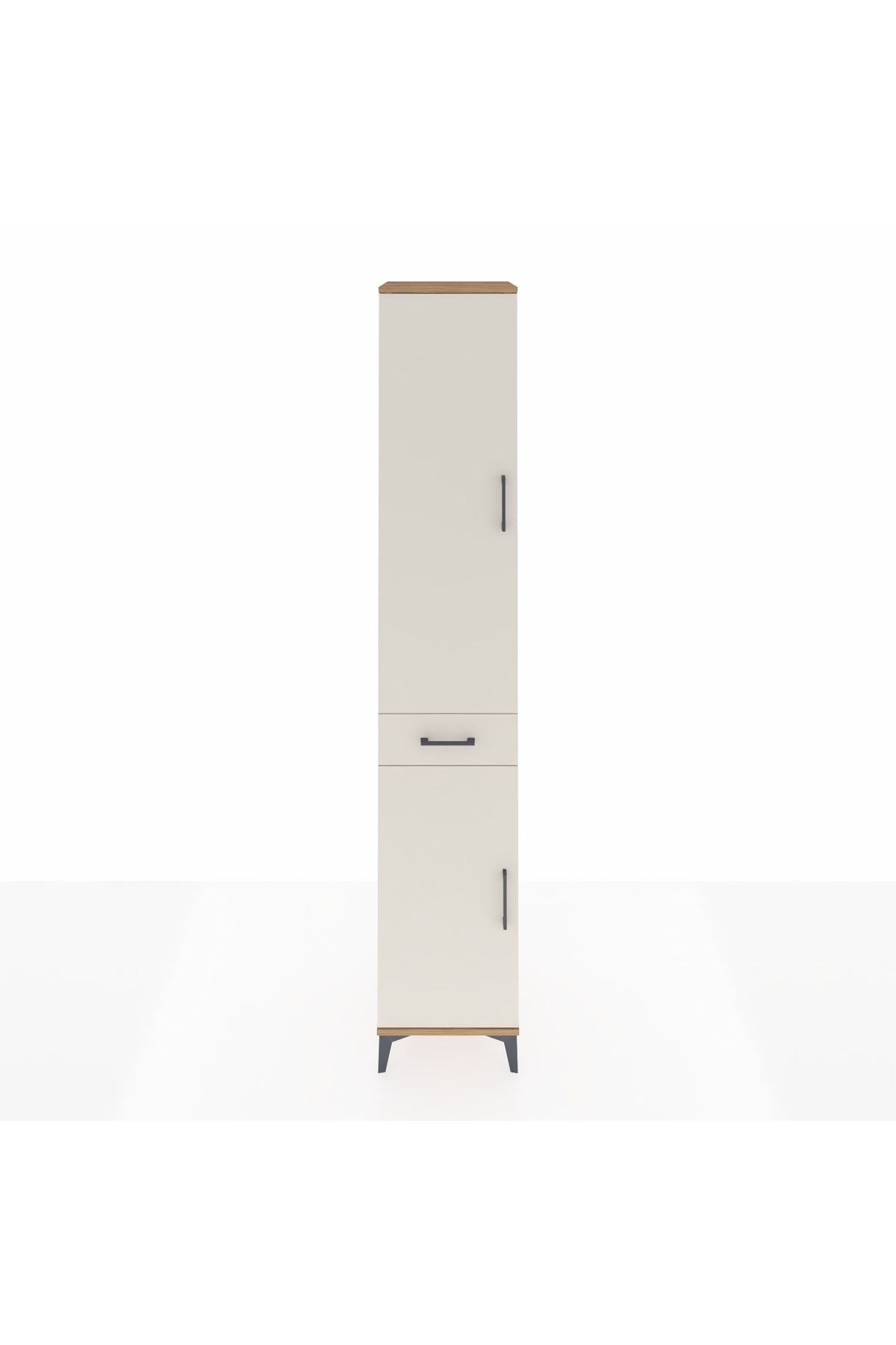 Hyperion Dolap 6 Raflı Tek Çekmeceli 2 Kapaklı 44x44x243 Çam-Aytaşı