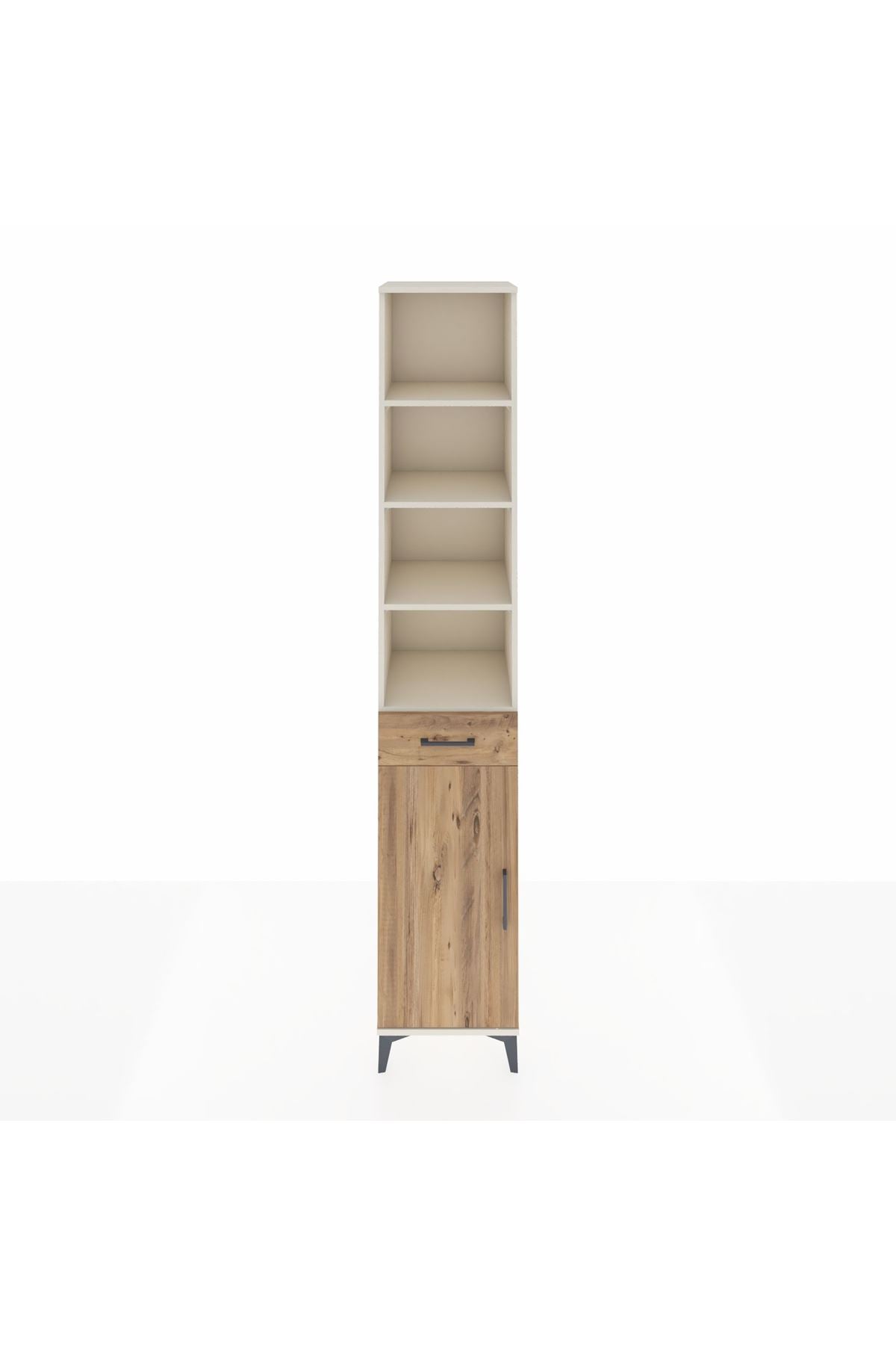 Hyperion Dolap 6 Raflı Tek Çekmeceli Tek Kapaklı 44x44x243 Aytaşı-Çam