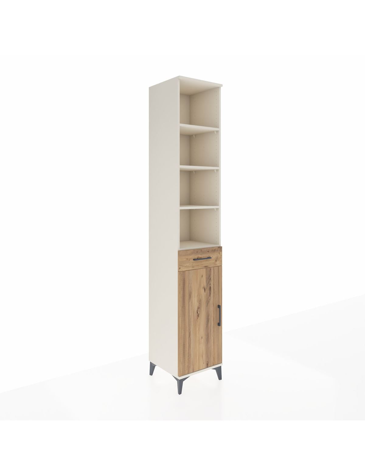 Hyperion Dolap 6 Raflı Tek Çekmeceli Tek Kapaklı 44x44x243 Aytaşı-Çam