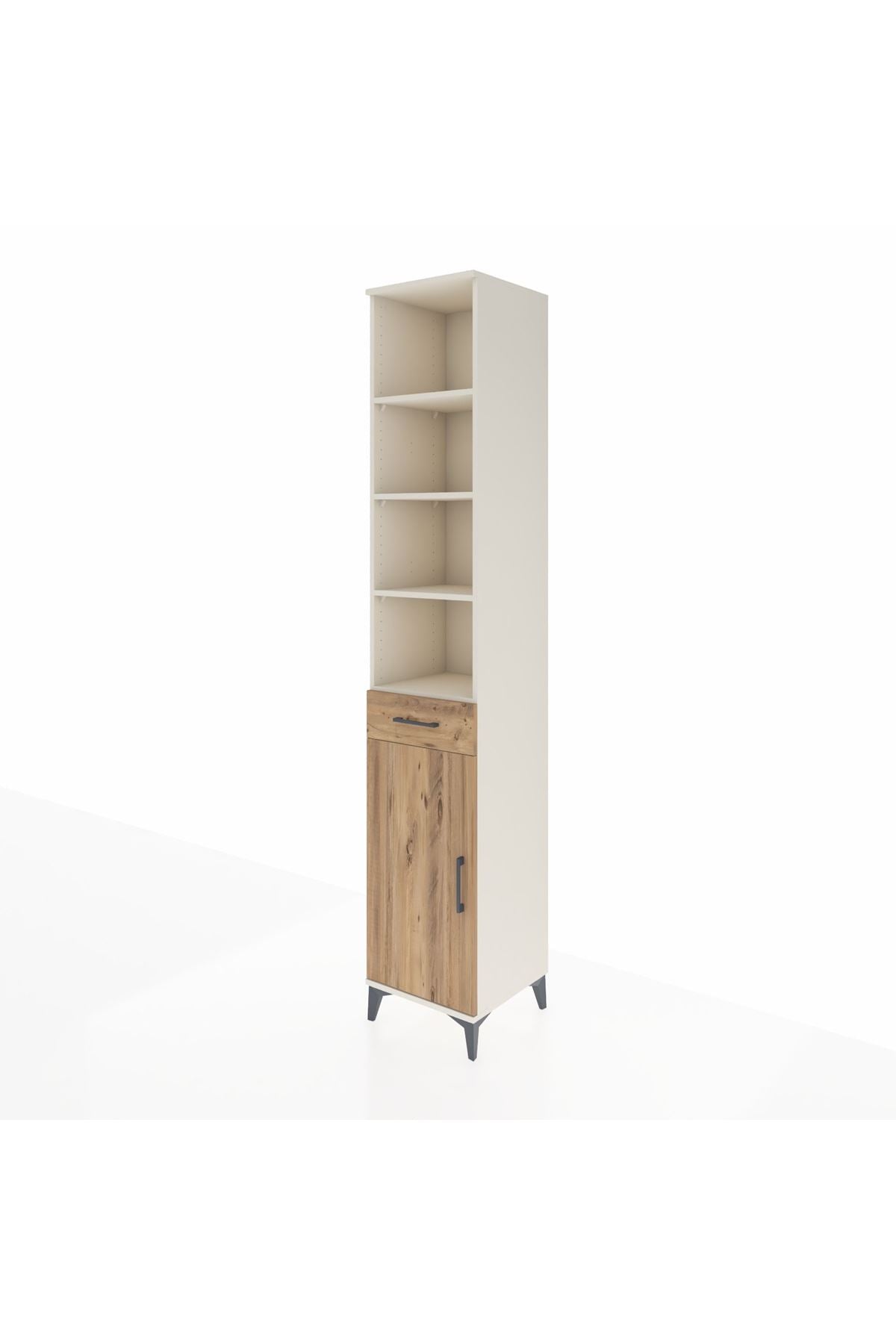 Hyperion Dolap 6 Raflı Tek Çekmeceli Tek Kapaklı 44x44x243 Aytaşı-Çam