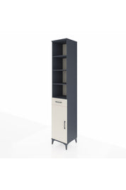 Hyperion Dolap 6 Raflı Tek Çekmeceli Tek Kapaklı 44x44x243 Antrasit-Aytaşı