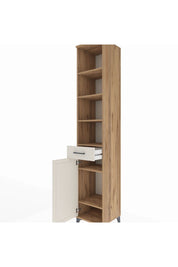 Hyperion Dolap 6 Raflı Tek Çekmeceli Tek Kapaklı 44x44x243 Çam-Aytaşı