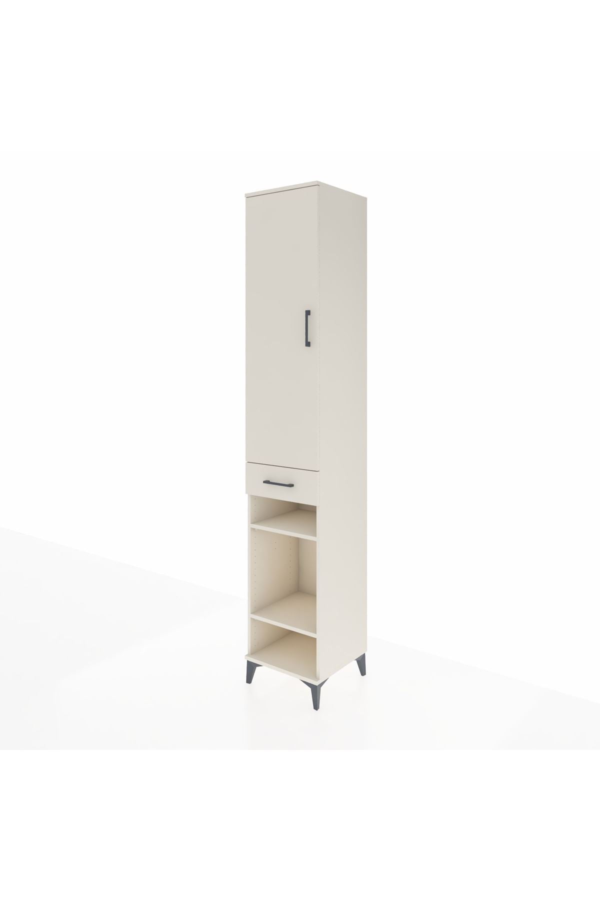 Hyperion Dolap 6 Raflı Tek Çekmeceli Tek Kapaklı 44x44x243 Aytaşı-Aytaşı