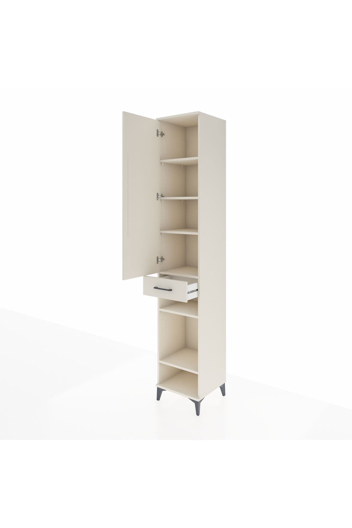 Hyperion Dolap 6 Raflı Tek Çekmeceli Tek Kapaklı 44x44x243 Aytaşı-Aytaşı