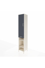 Hyperion Dolap 6 Raflı Tek Çekmeceli Tek Kapaklı 44x44x243 Aytaşı-Antrasit