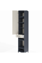 Hyperion Dolap 6 Raflı Tek Çekmeceli Tek Kapaklı 44x44x243 Antrasit-Aytaşı