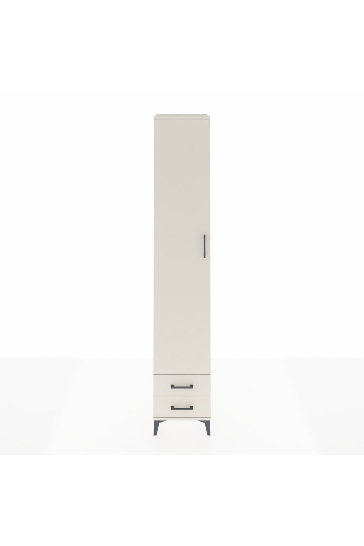 Hyperion Dolap 4 Raflı 2 Çekmeceli Tek Askılı 44x44x243 Aytaşı-Aytaşı