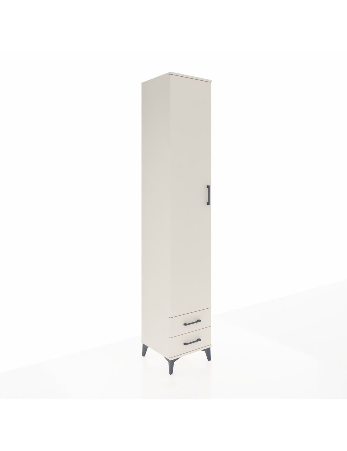 Hyperion Dolap 4 Raflı 2 Çekmeceli Tek Askılı 44x44x243 Aytaşı-Aytaşı