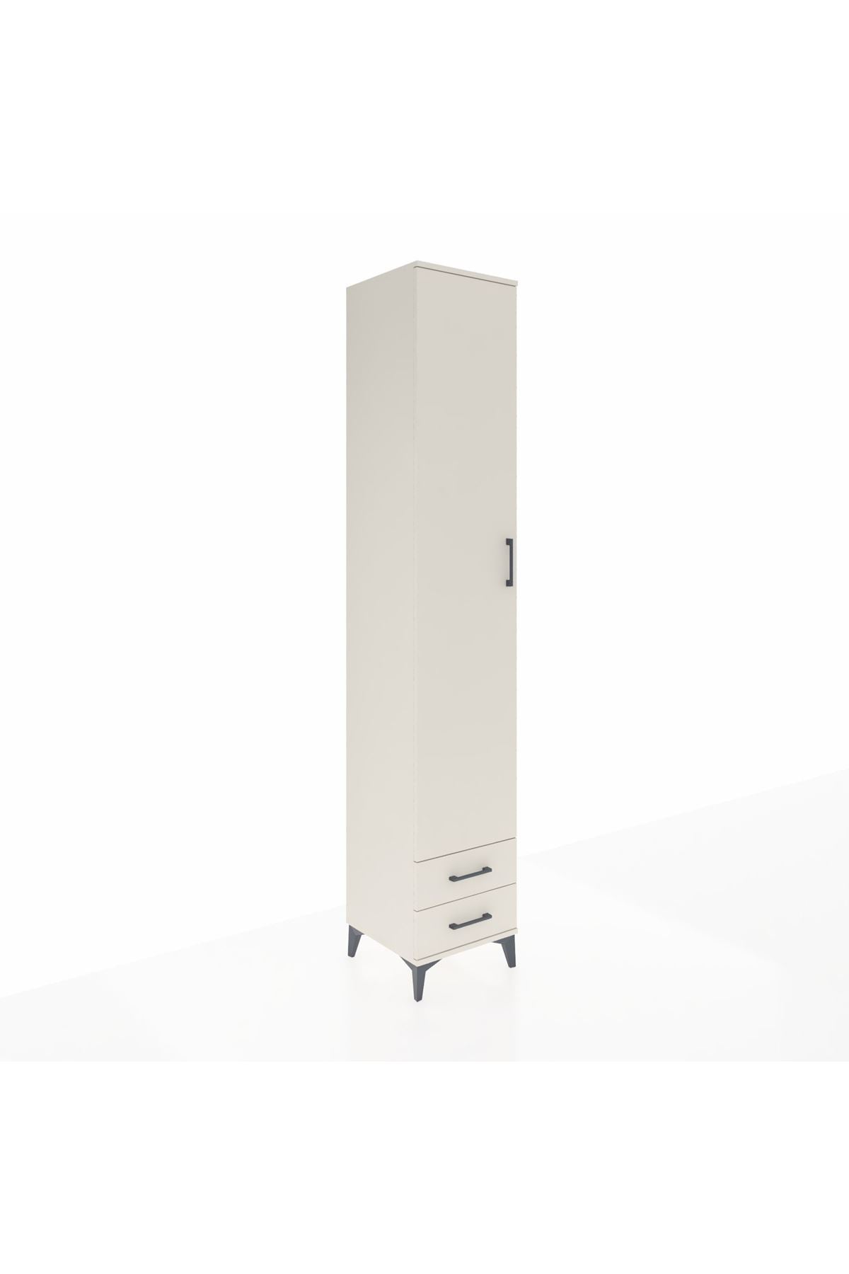 Hyperion Dolap 4 Raflı 2 Çekmeceli Tek Askılı 44x44x243 Aytaşı-Aytaşı