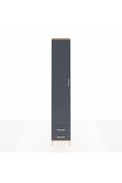 Hyperion Dolap 4 Raflı 2 Çekmeceli Tek Askılı 44x44x243 Çam-Antrasit