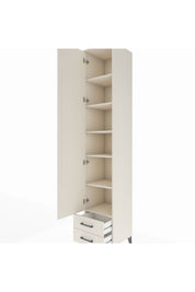 Hyperion Dolap 6 Raflı 2 Çekmeceli Tek Kapaklı 44x44x243 Aytaşı-Aytaşı