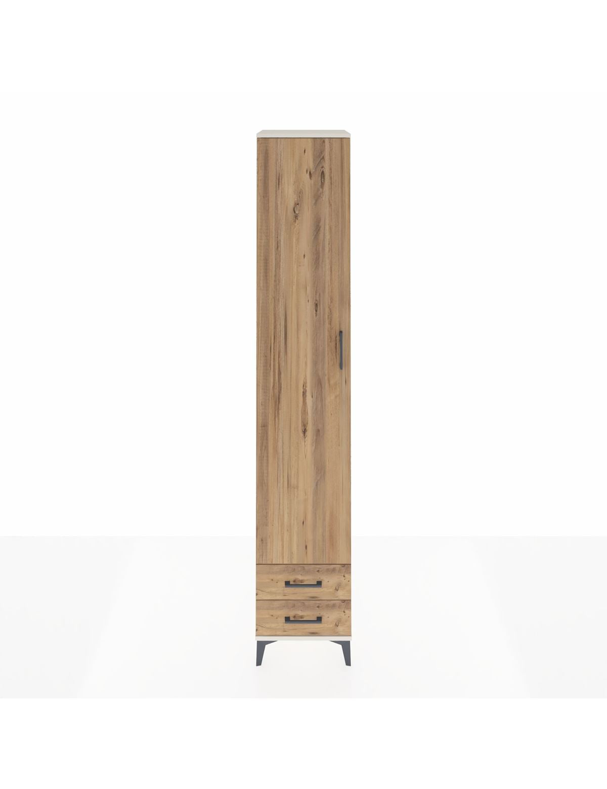 Hyperion Dolap 6 Raflı 2 Çekmeceli Tek Kapaklı 44x44x243 Aytaşı-Çam